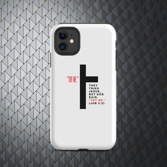 "Try Me" Tough Case for Titanium iPhone® 15