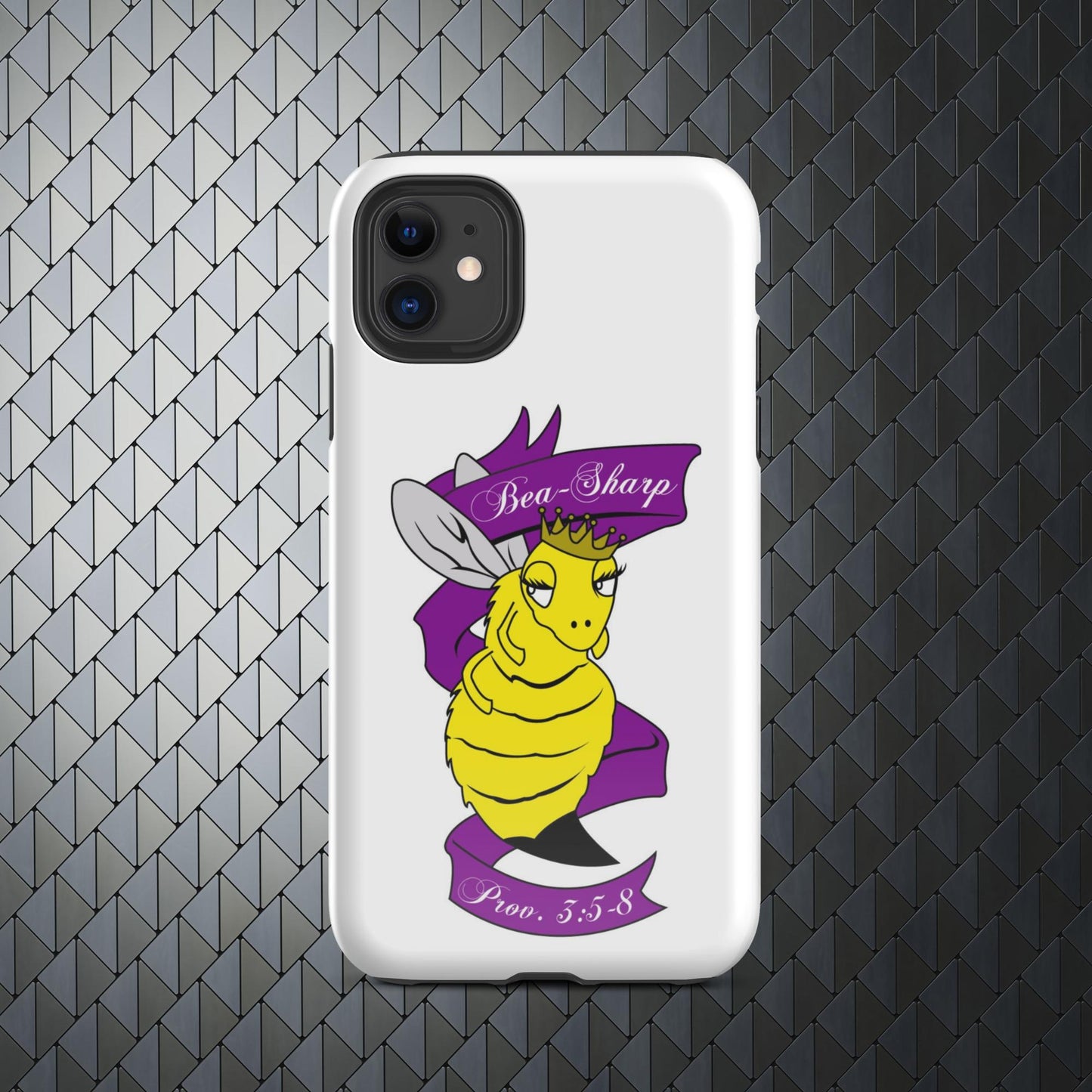 "Bea(Be)-Sharp" Tough Case for iPhone® 15