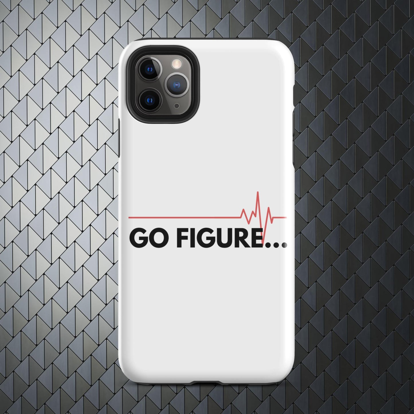 "Go Figure" Tough Case for iPhone® 15 Titanium