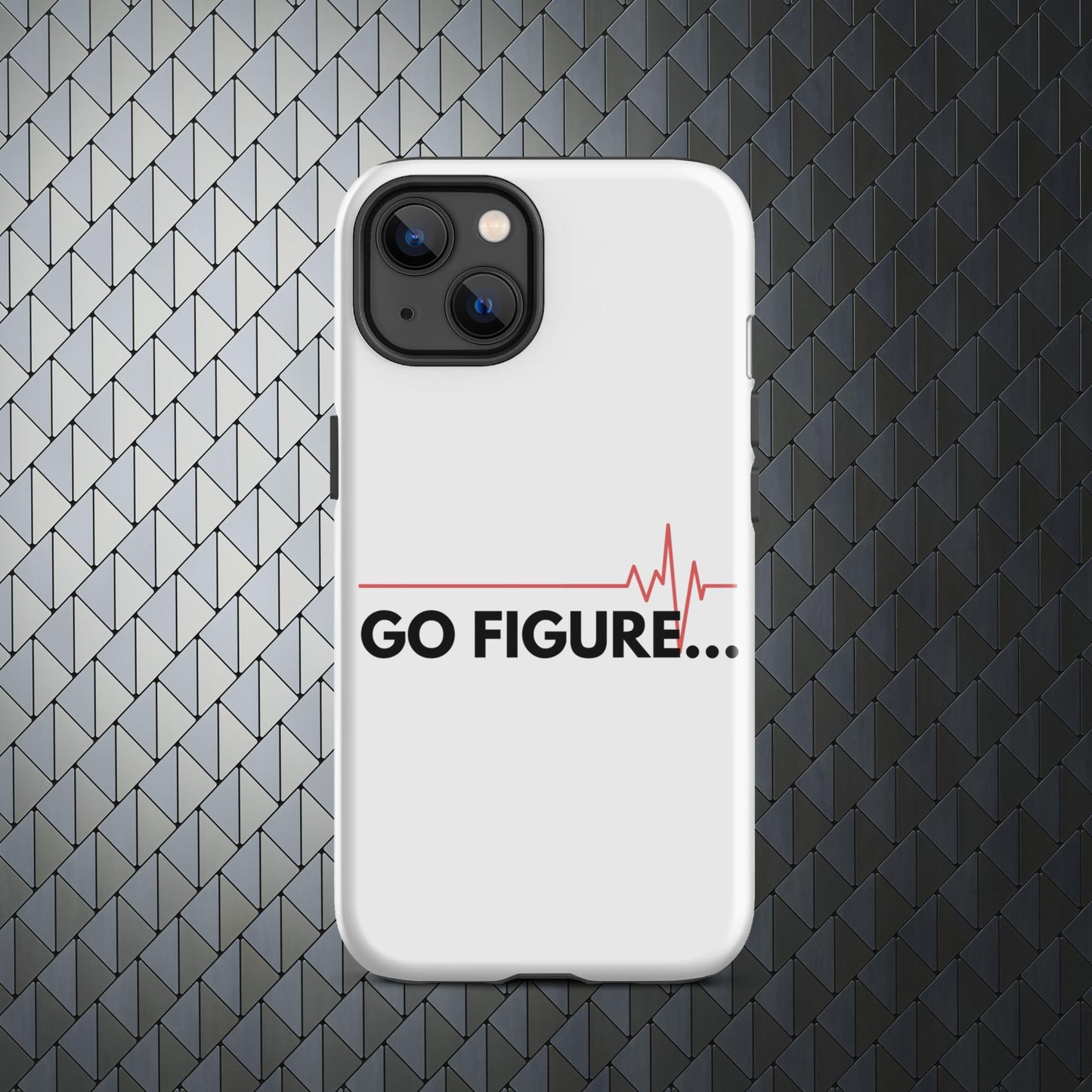 "Go Figure" Tough Case for iPhone® 15 Titanium