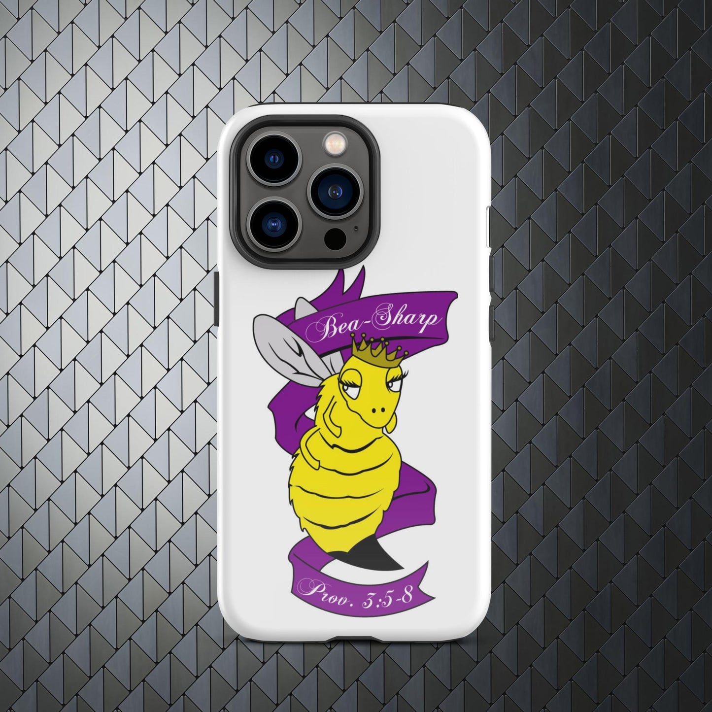 "Bea(Be)-Sharp" Tough Case for iPhone® 15