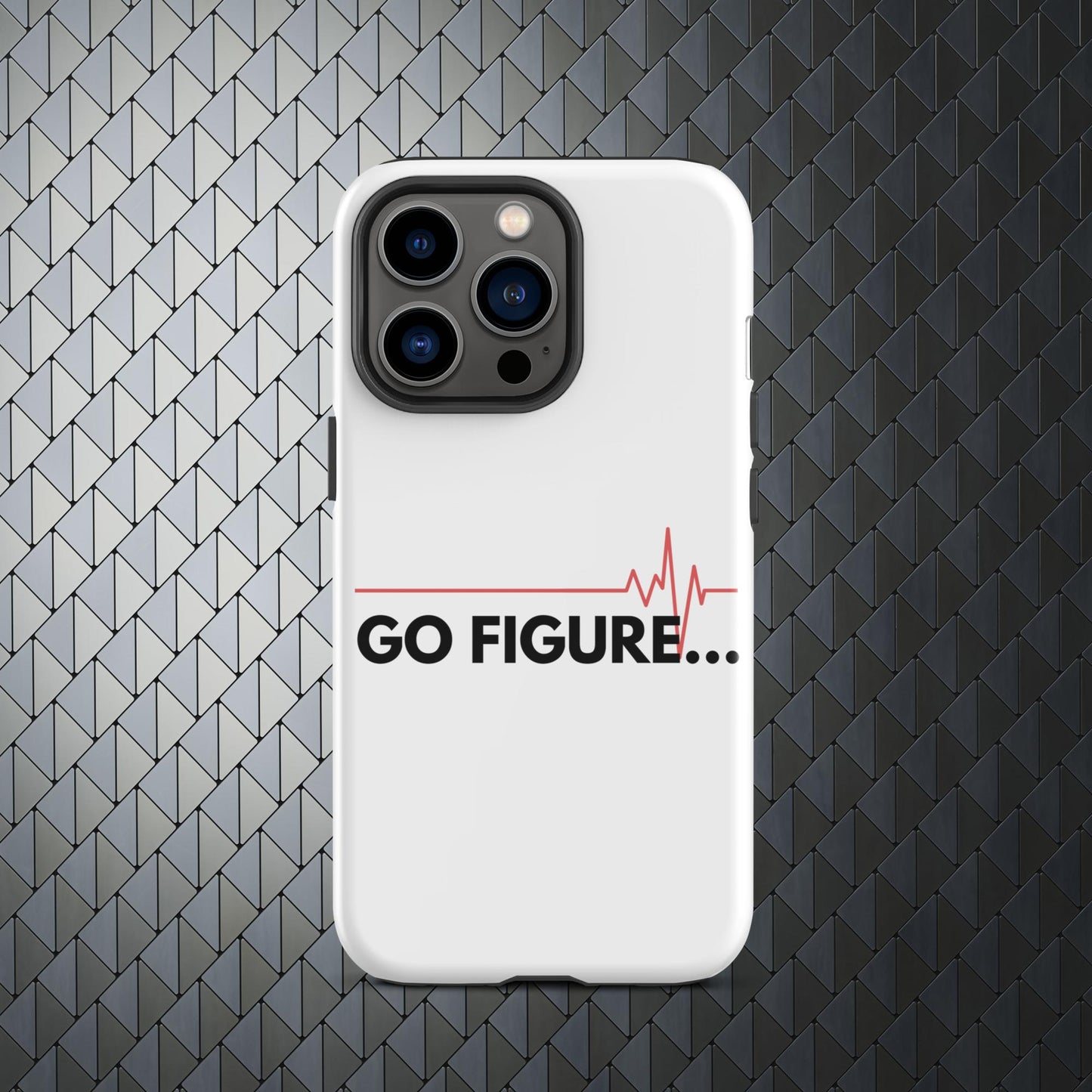 "Go Figure" Tough Case for iPhone® 15 Titanium