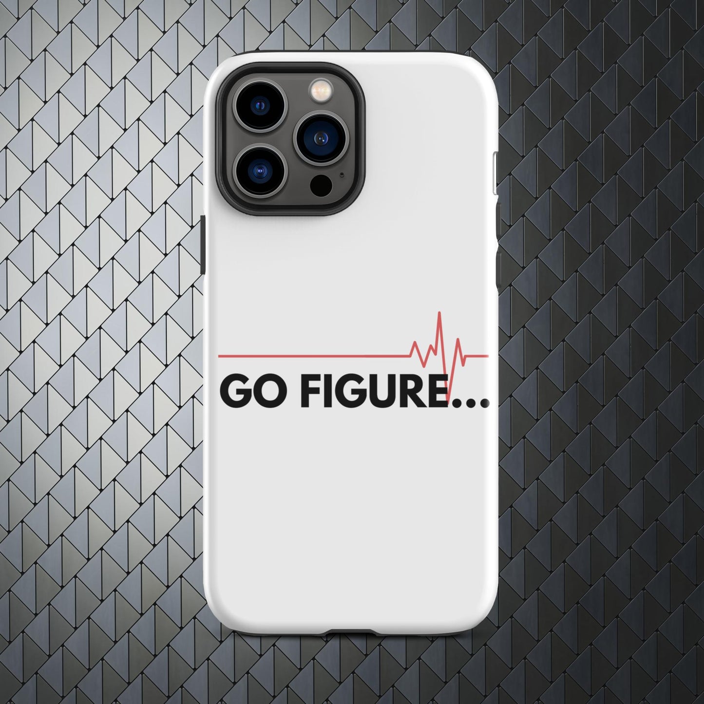 "Go Figure" Tough Case for iPhone® 15 Titanium