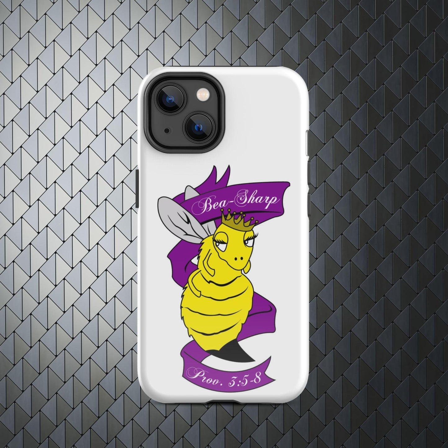"Bea(Be)-Sharp" Tough Case for iPhone® 15