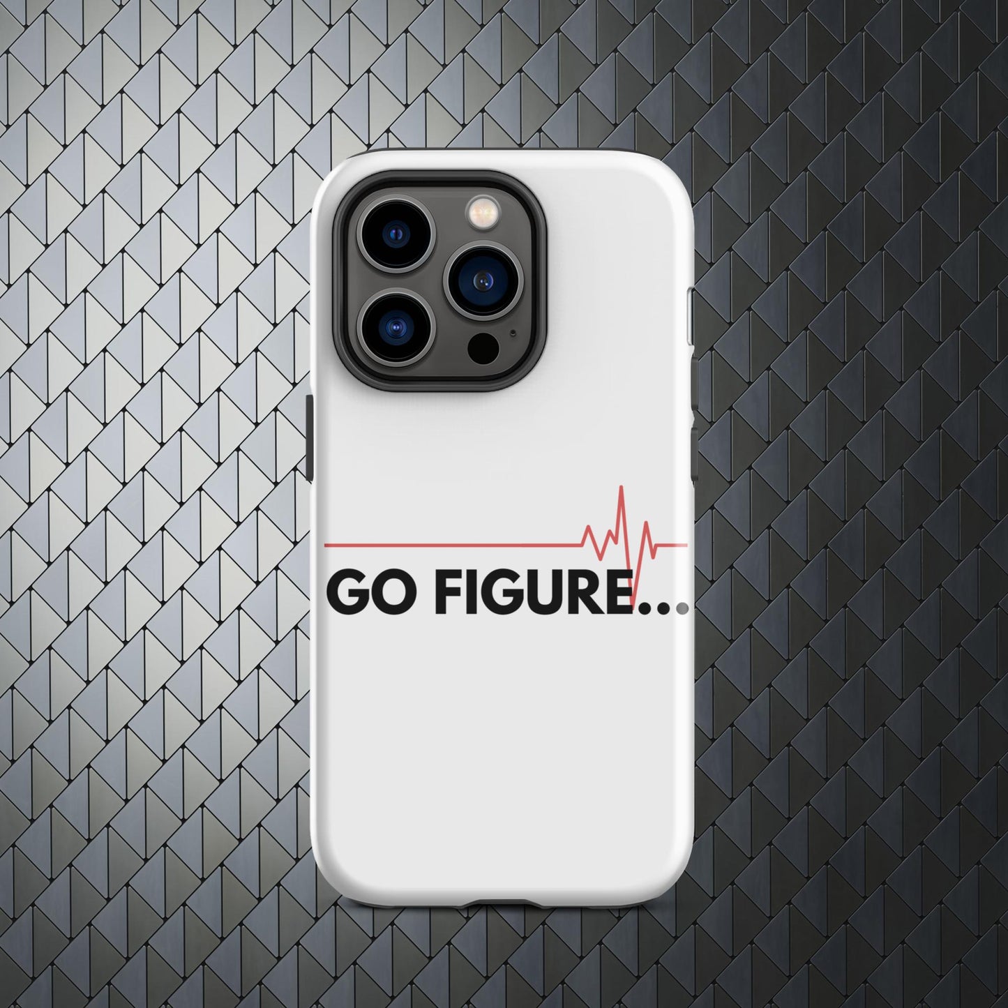 "Go Figure" Tough Case for iPhone® 15 Titanium