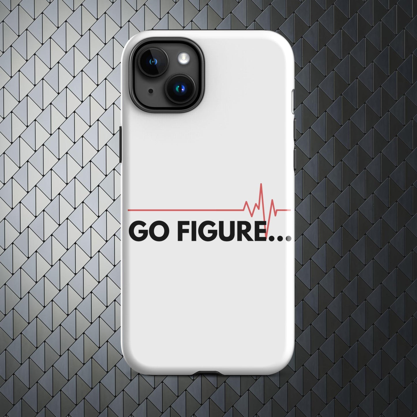 "Go Figure" Tough Case for iPhone® 15 Titanium