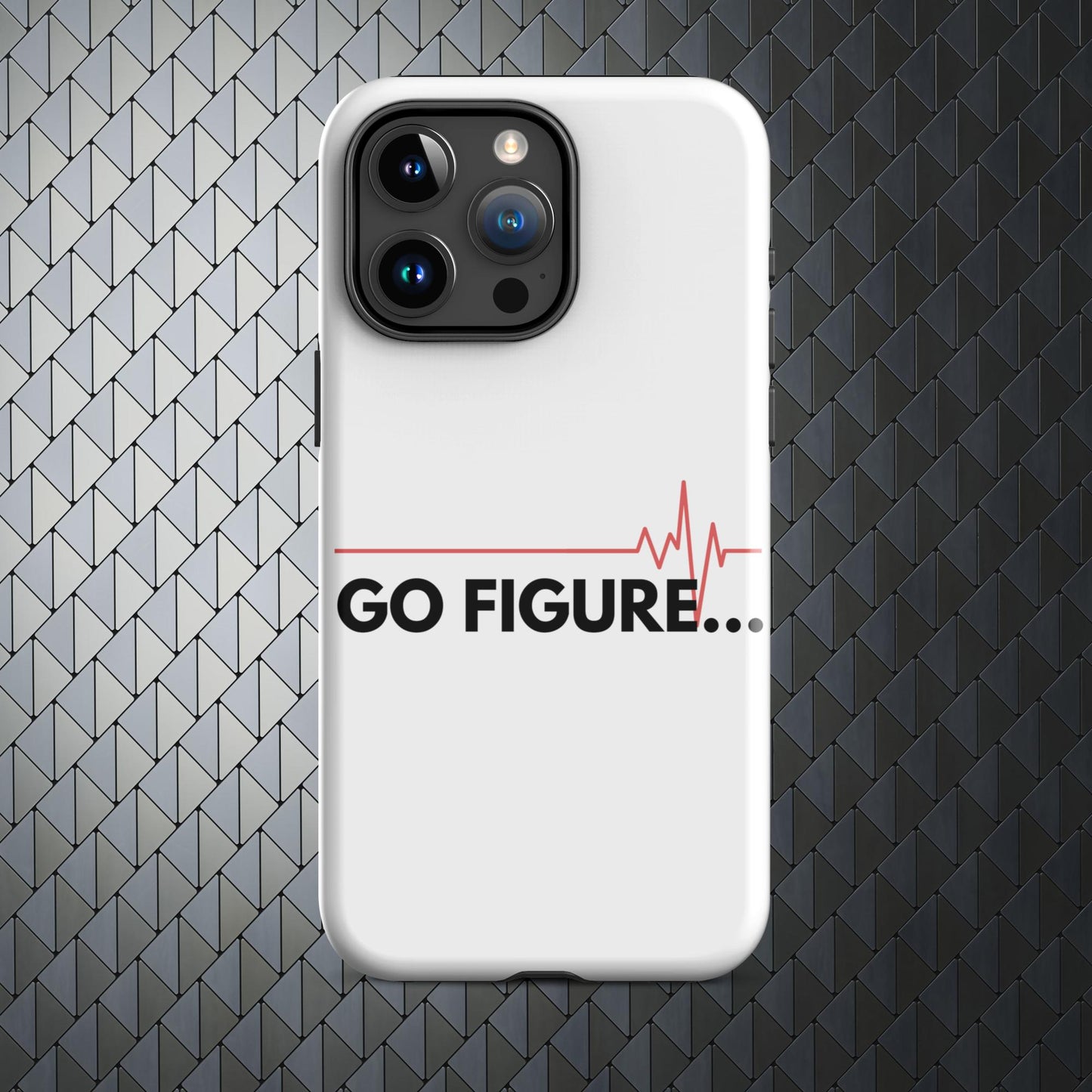 "Go Figure" Tough Case for iPhone® 15 Titanium